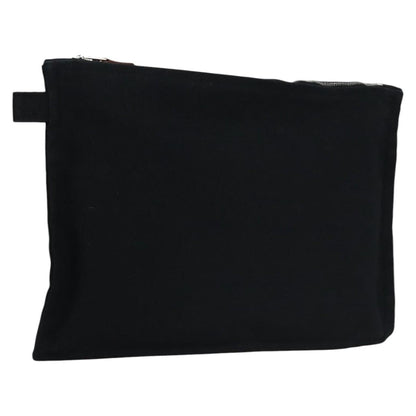 Hermes Bora Bora Pouch Toile, BLACK, CANVAS, Tote bag