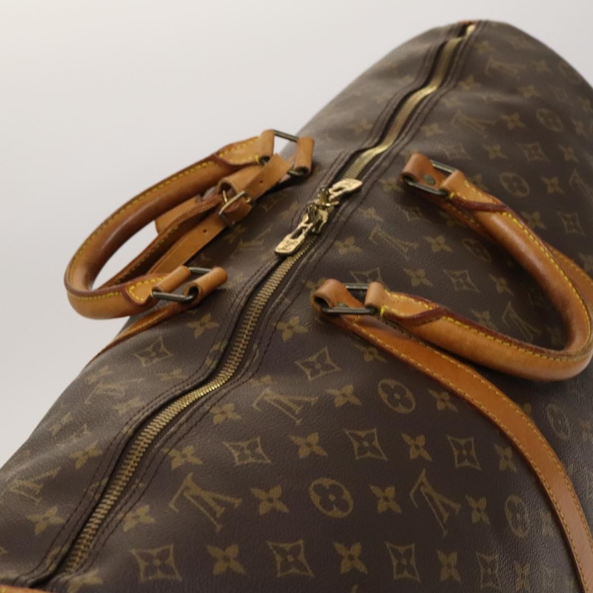Louis Vuitton Keepall Bandouliere Bag Monogram Canvas, BROWN, CANVAS, Travel bag