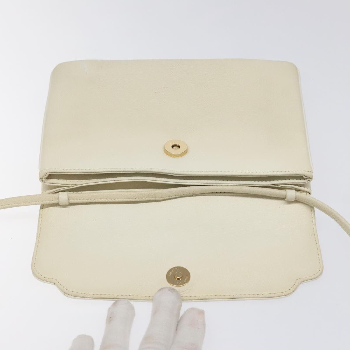 Givenchy Vintage 4G shoulder bag Leather, WHITE, LEATHER, Shoulder bag