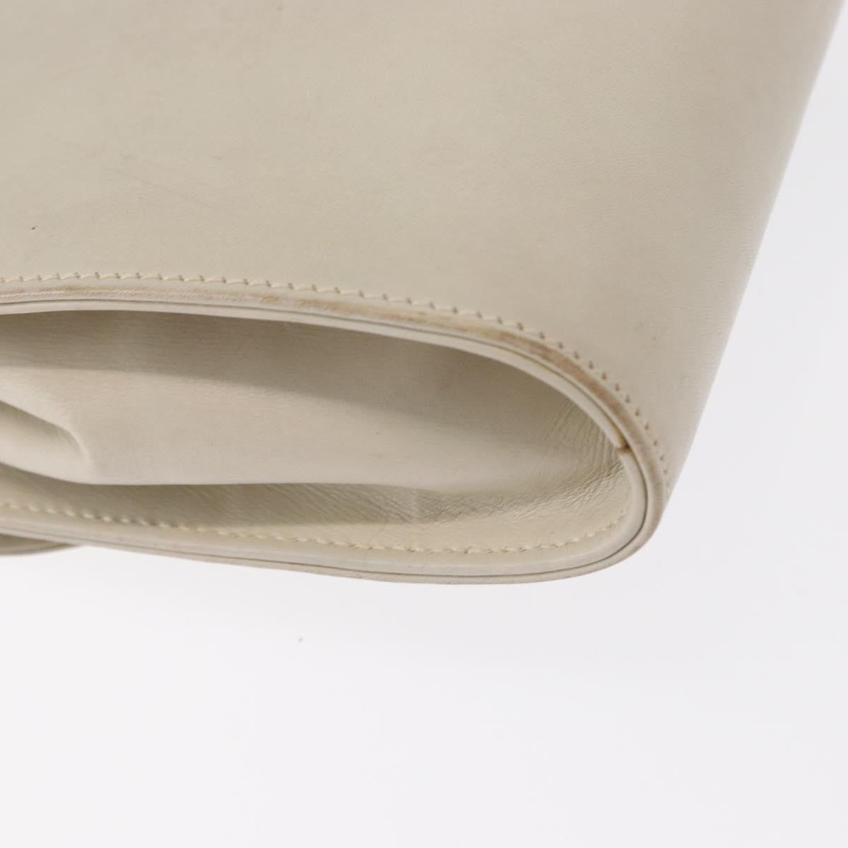 Celine Vintage Shoulder Bag Leather, ECRU, LEATHER, Shoulder bag