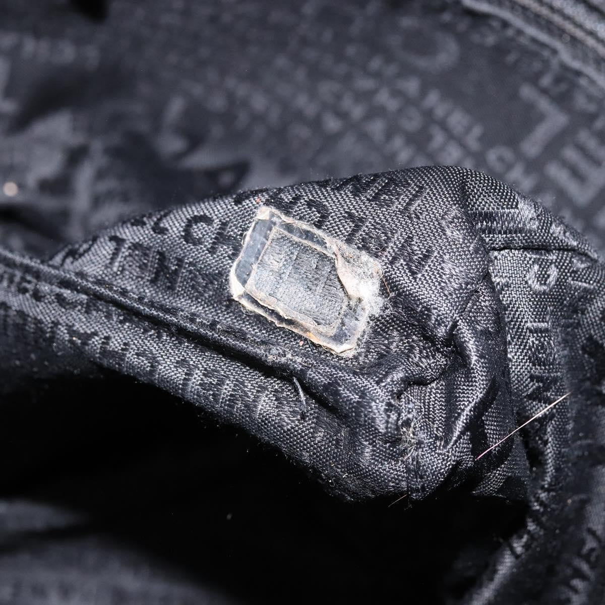 Chanel Square Stitch Tote Quilted Leather, BLACK, LEATHER, Tote bag