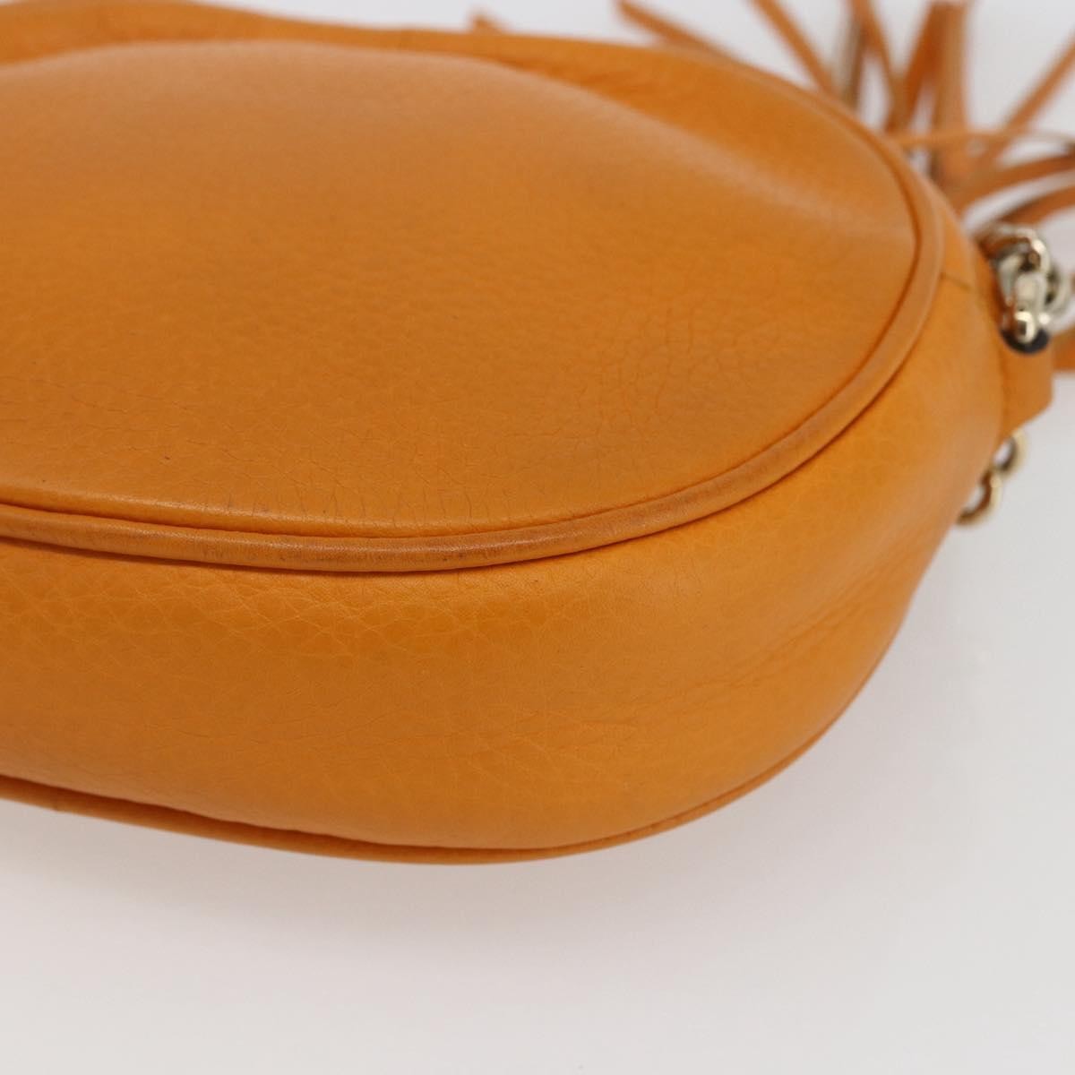 Gucci Soho Chain Bag Leather, ORANGE, LEATHER, Shoulder bag