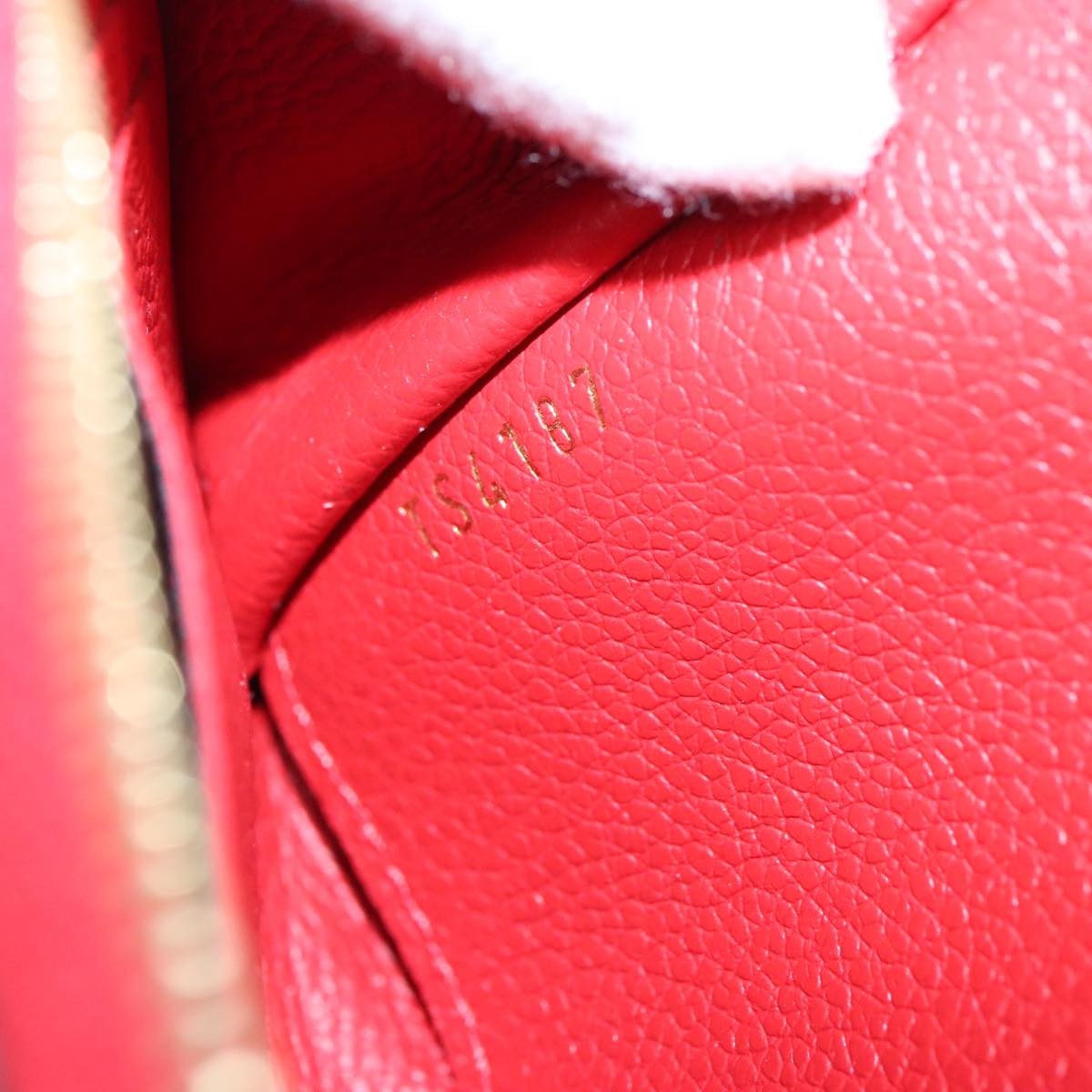 Louis Vuitton Porte-Monnaie Zippy Wallet monogramme empreinte, BROWN, LEATHER, Wallets