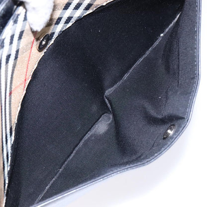 Burberry Nova Check Handbag Nova Check Canvas and leather, BLACK, LEATHER, Handbag