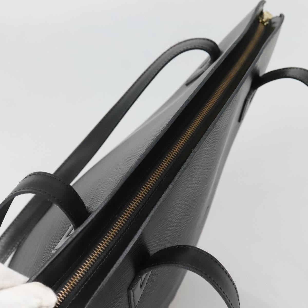 Louis Vuitton Saint Jacques Handbag Epi Leather, BLACK, LEATHER, Shoulder bag