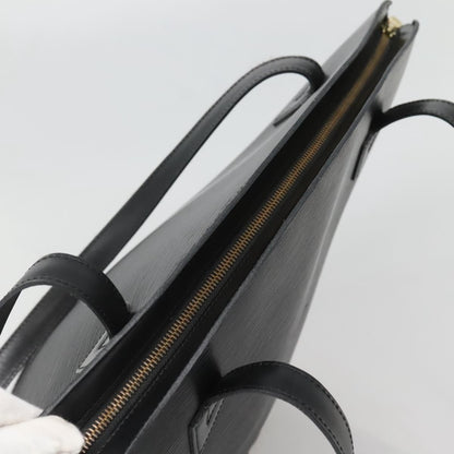 Louis Vuitton Saint Jacques Handbag Epi Leather, BLACK, LEATHER, Shoulder bag