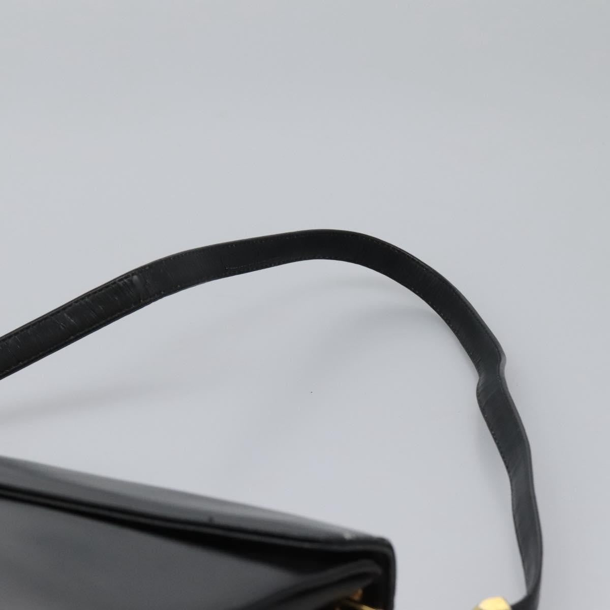 Christian Dior Vintage Shoulder Bag Leather, BLACK, LEATHER, Shoulder bag