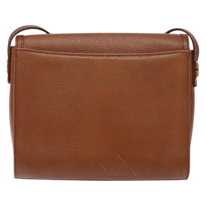 Burberry Flap Shoulder Bag Leather, BROWN, LEATHER, Shoulder bag