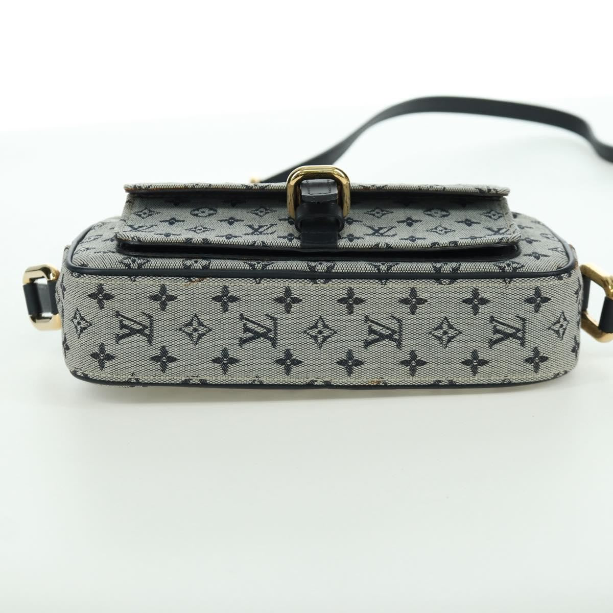Louis Vuitton Juliette Crossbody Bag Mini Lin, BLUE, CANVAS, Shoulder bag