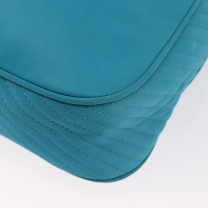 Saint Laurent Vintage Shoulder Bag Nylon, TURQUOISE, NYLON, Shoulder bag