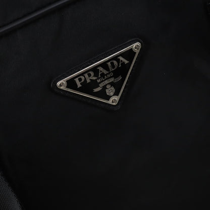 Prada Boston Bag Tessuto, BLACK, NYLON, Handbag