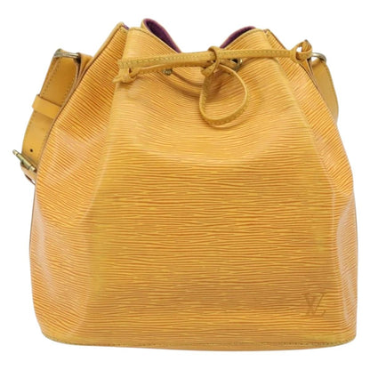 Louis Vuitton Petit Noe Handbag Epi Leather, Yellow, Leather, Shoulder Bag