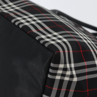 Burberry Nova Check Handbag Nylon, BLACK, NYLON, Handbag