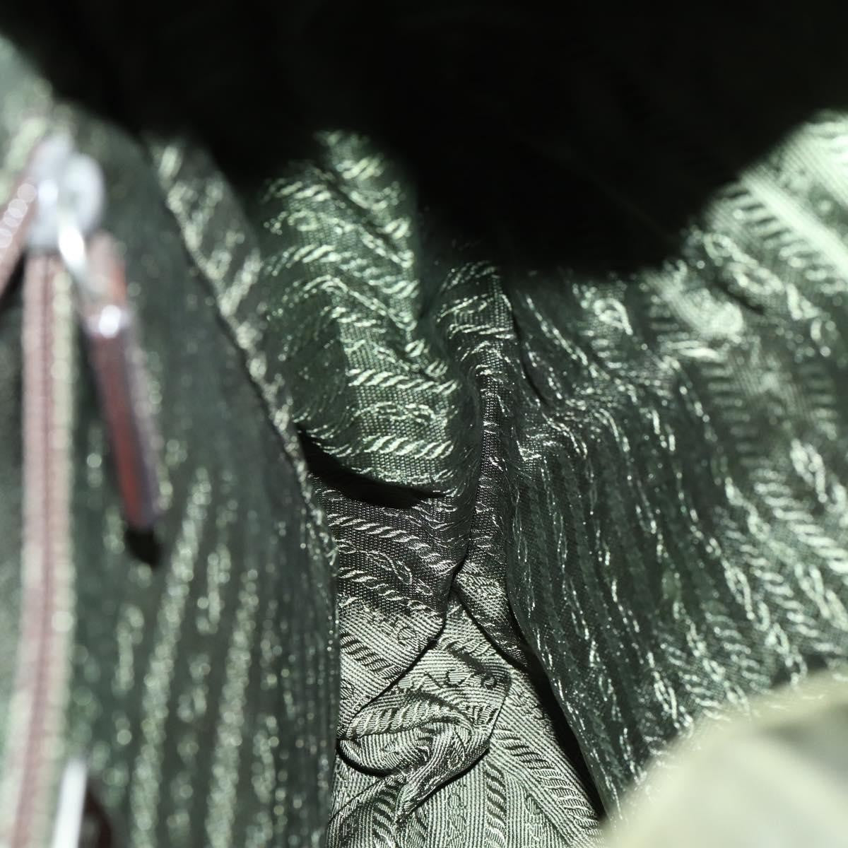Prada Double Front Pocket Backpack Tessuto, KHAKI, NYLON, Backpack
