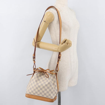 Louis Vuitton Noe Handbag Damier, White, Canvas, Handbag