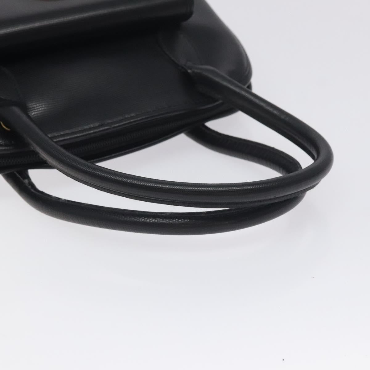 Celine Circle Logo Handbag Leather, BLACK, LEATHER, Handbag