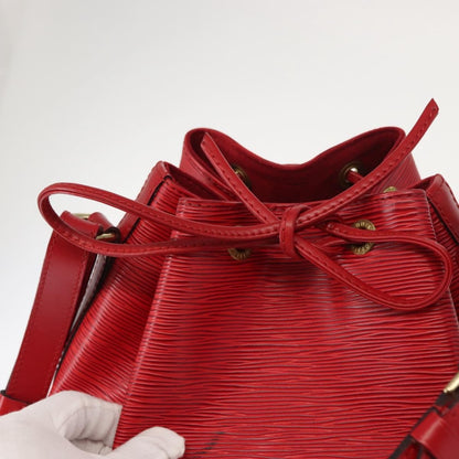 Louis Vuitton Noe Handbag Epi leather, RED, LEATHER, Shoulder bag