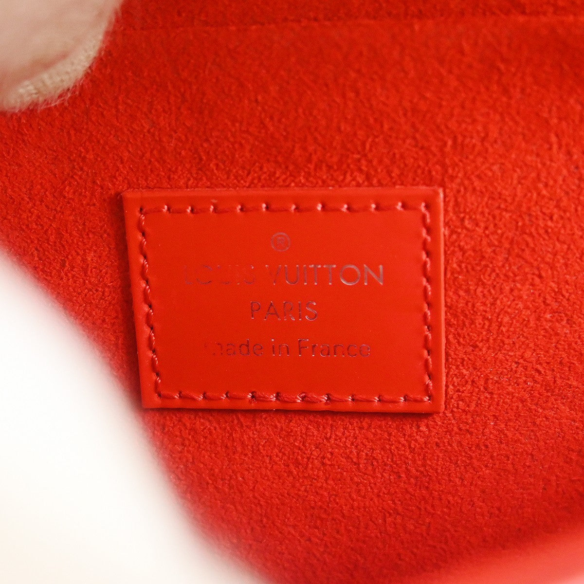 Louis Vuitton Felicie Pochette Epi Leather, Red, Leather, Handbag
