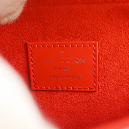 Louis Vuitton Felicie Pochette Epi Leather, Red, Leather, Handbag