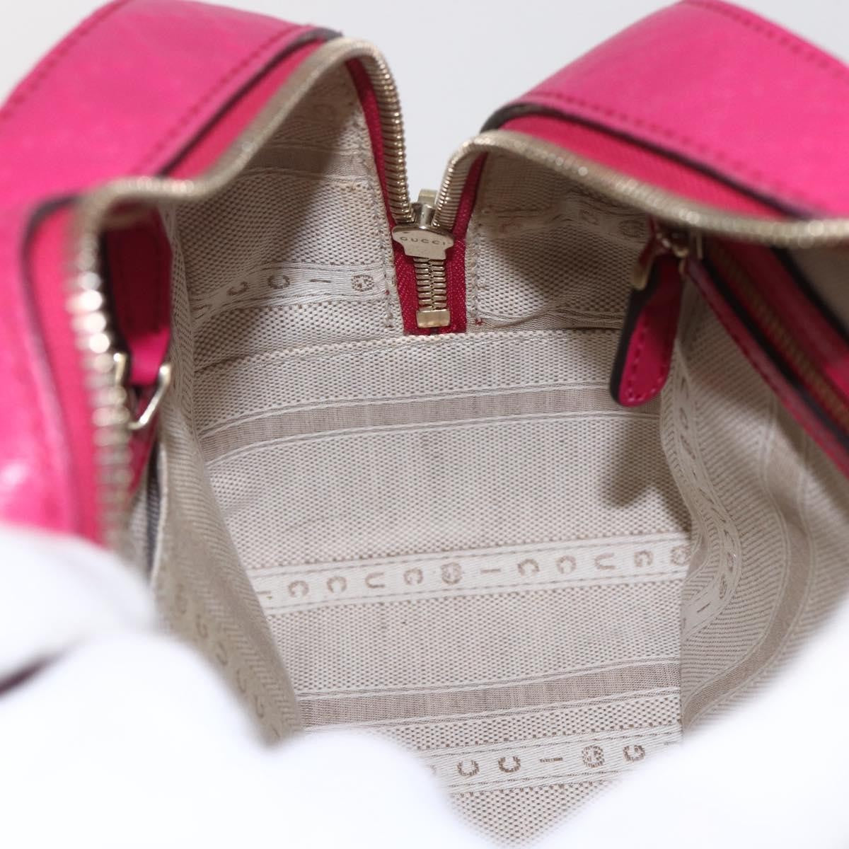 Gucci Bright Top Handle Bag Diamante Leather, PINK, LEATHER, Handbag