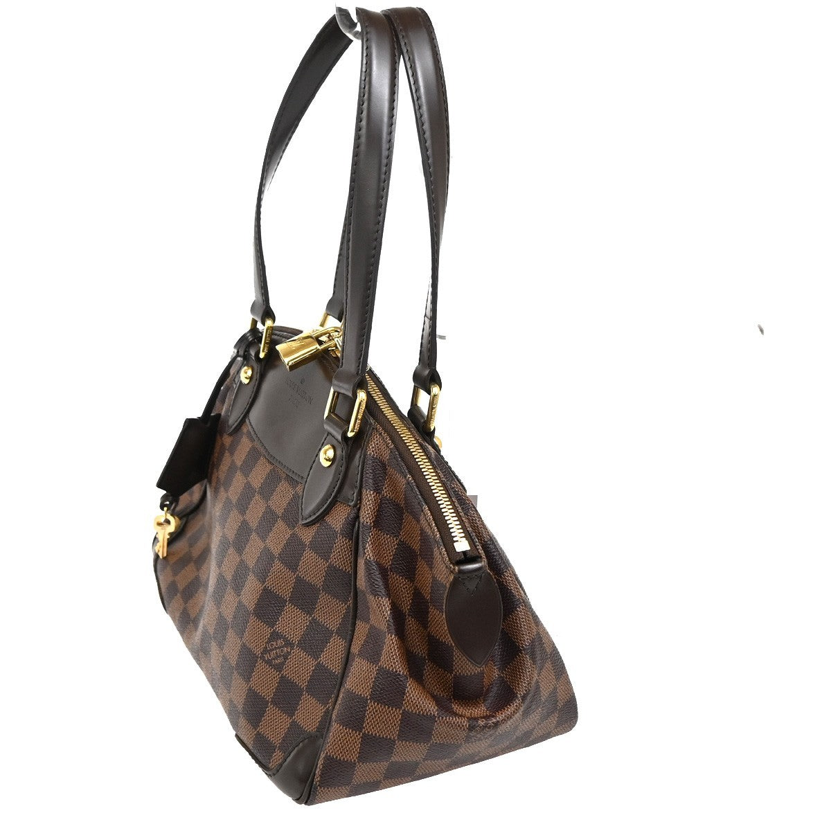 Louis Vuitton Verona Handbag Damier, BROWN, CANVAS, Shoulder bag