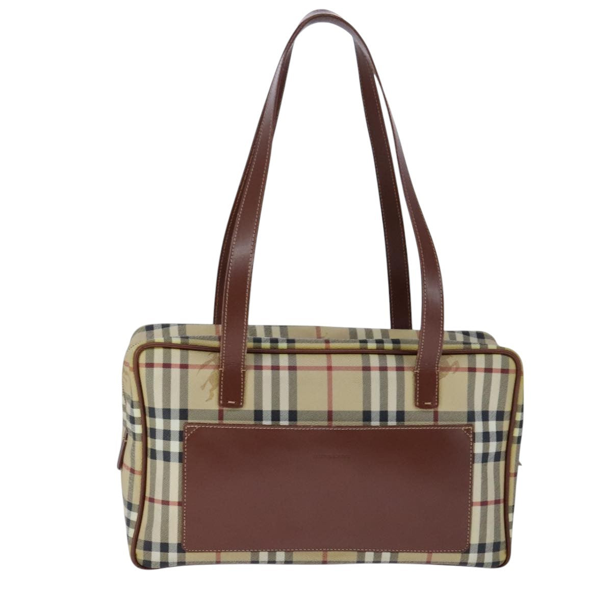Burberry Regent Tote Haymarket Coated Canvas, BEIGE, PVC, Handbag