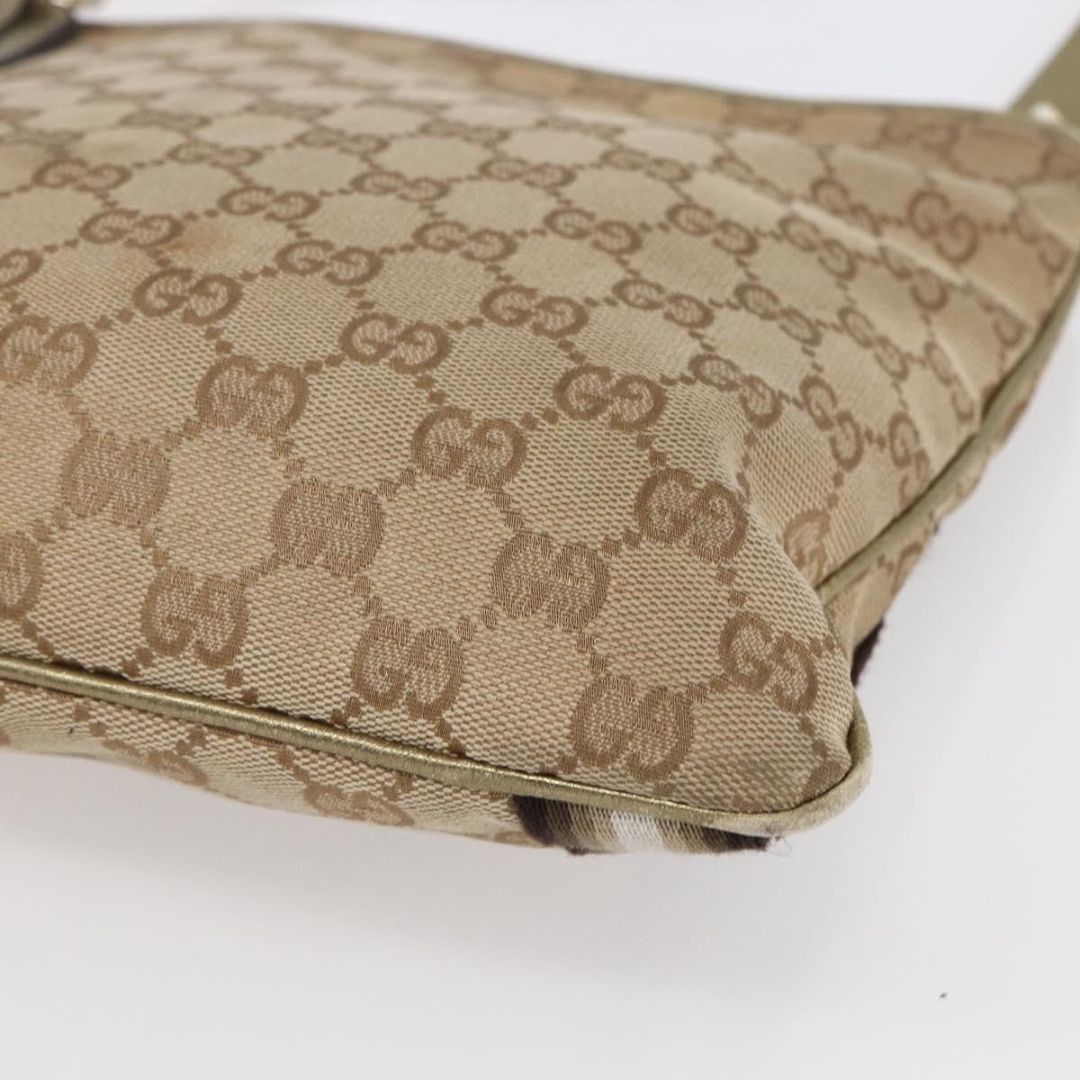 Gucci Jolicoeur Messenger Bag GG Canvas, BEIGE, CANVAS, Shoulder bag