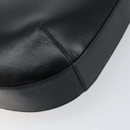 Salvatore Ferragamo Vintage Gancini Hobo Leather, BLACK, LEATHER, Shoulder bag