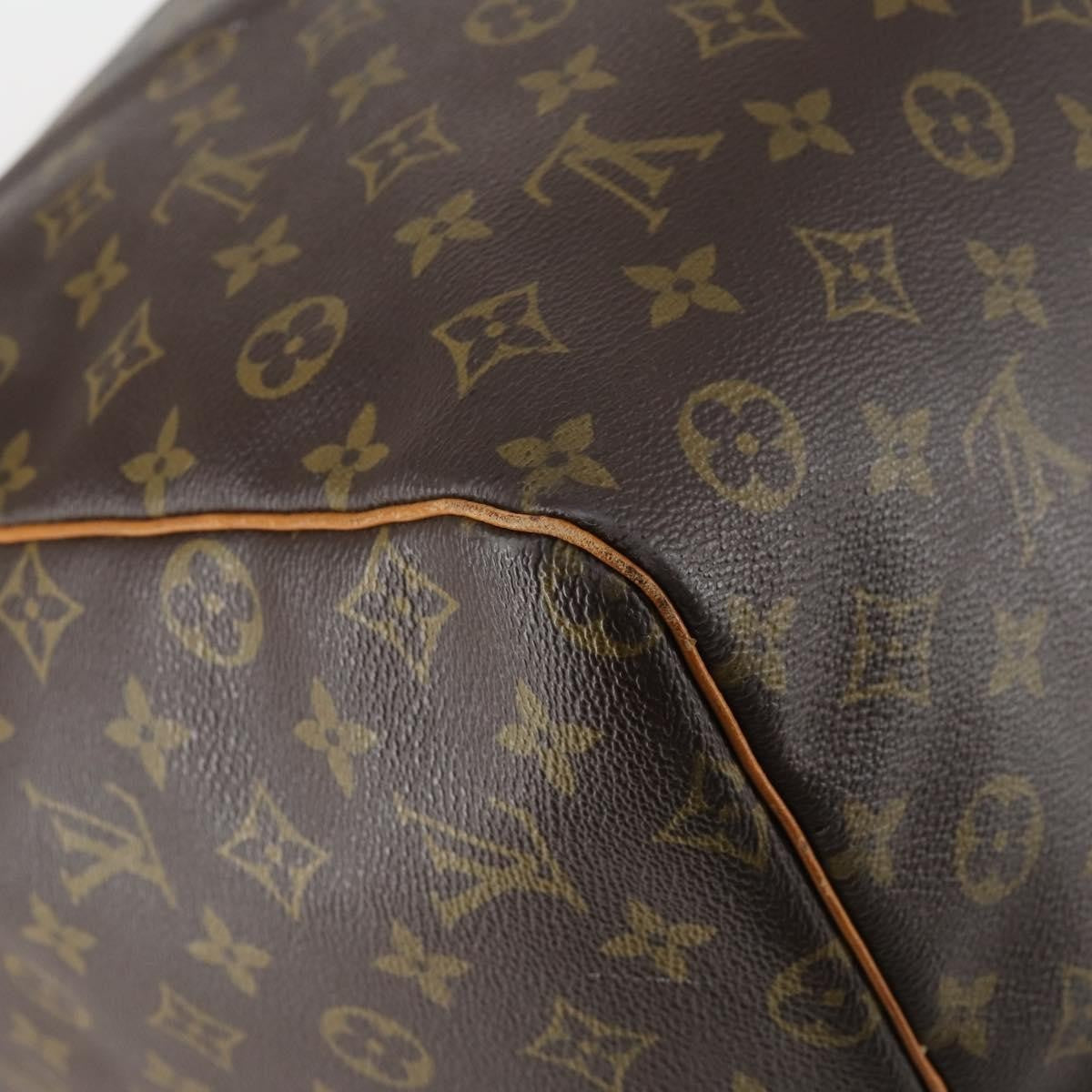 Louis Vuitton Keepall Bag Monogram Canvas, BROWN, CANVAS, Travel bag