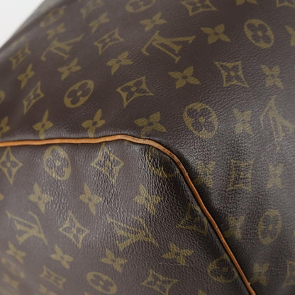 Louis Vuitton Keepall Bag Monogram Canvas, BROWN, CANVAS, Travel bag
