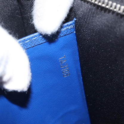 Louis Vuitton Pochette Voyage Taiga Leather, Blue, Leather, Clutch