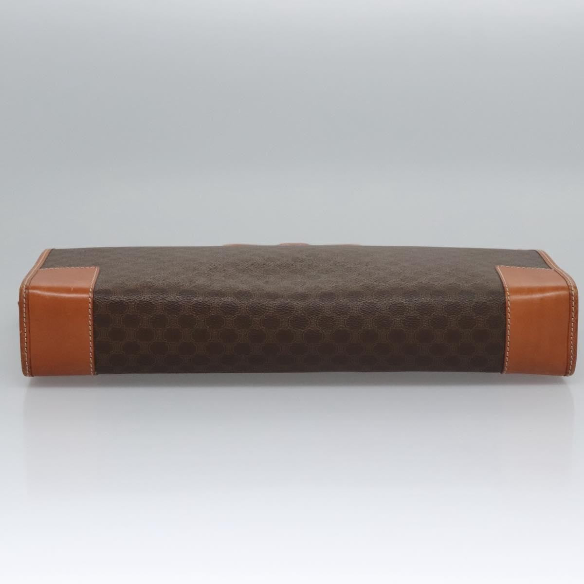 Celine Macadam Briefcase Canvas and leather, BROWN, CANVAS, Briefcase