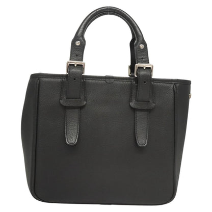 Burberry Vintage Handbag Leather, BLACK, LEATHER, Handbag