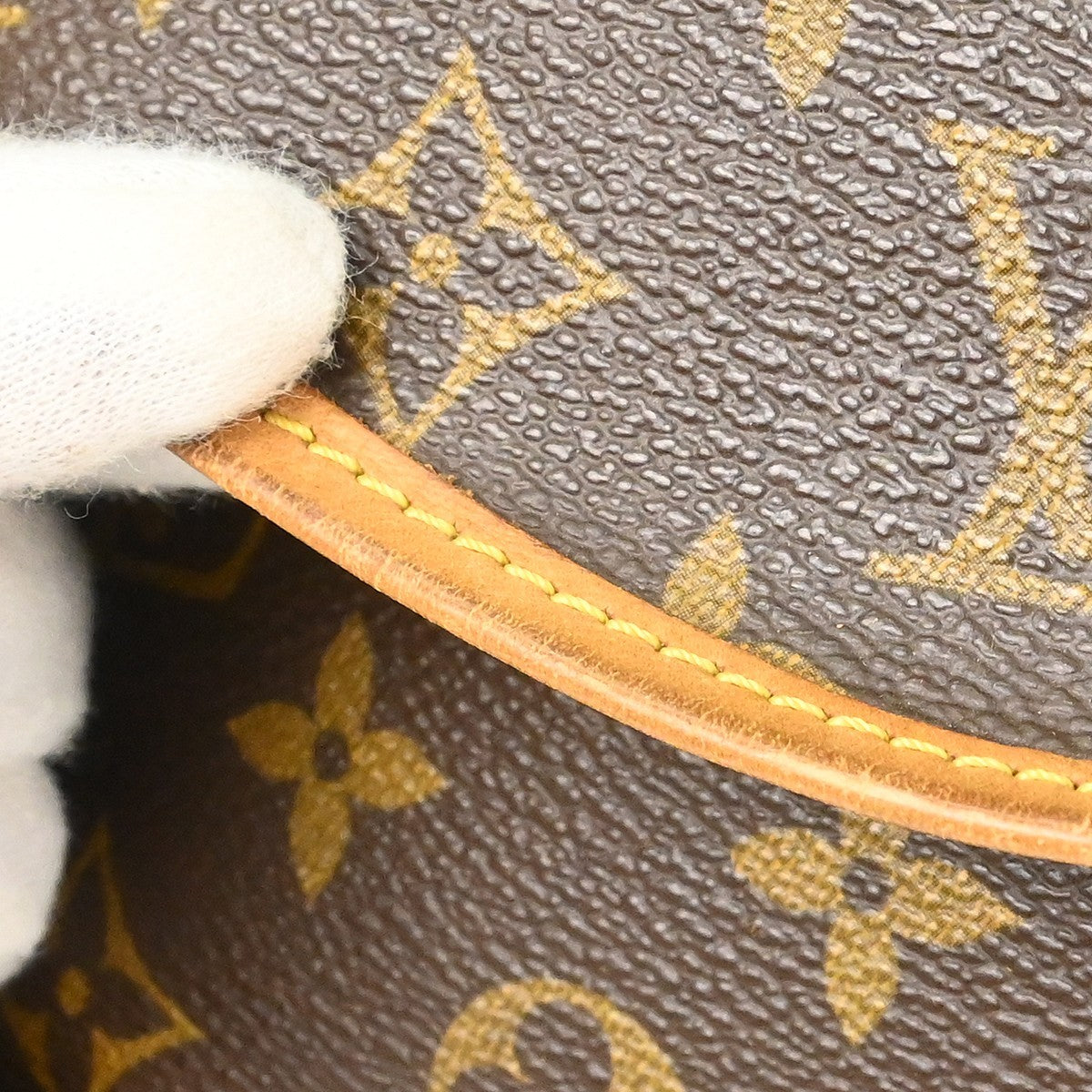 Louis Vuitton Saumur Handbag Monogram Canvas, Brown, Canvas, Shoulder Bag