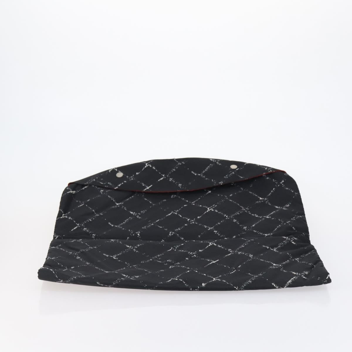Chanel Travel Line Garment Bag Printed Nylon, BLACK, NYLON, Travel bag