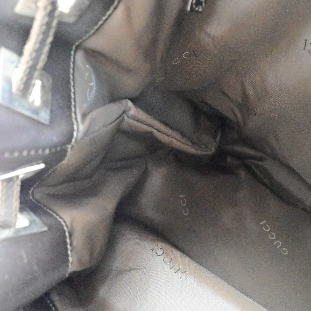 Gucci Drawstring Backpack GG Canvas, BROWN, CANVAS, Backpack