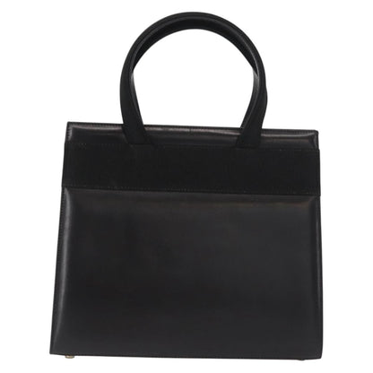 Salvatore Ferragamo Vala Handbag Leather, BLACK, LEATHER, Handbag