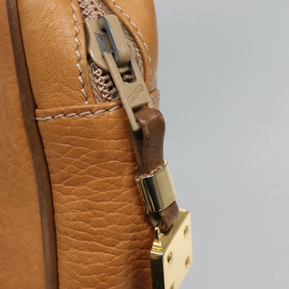 Loewe Anagram Clutch Bag Leather, BROWN, LEATHER, Clutche & pouche