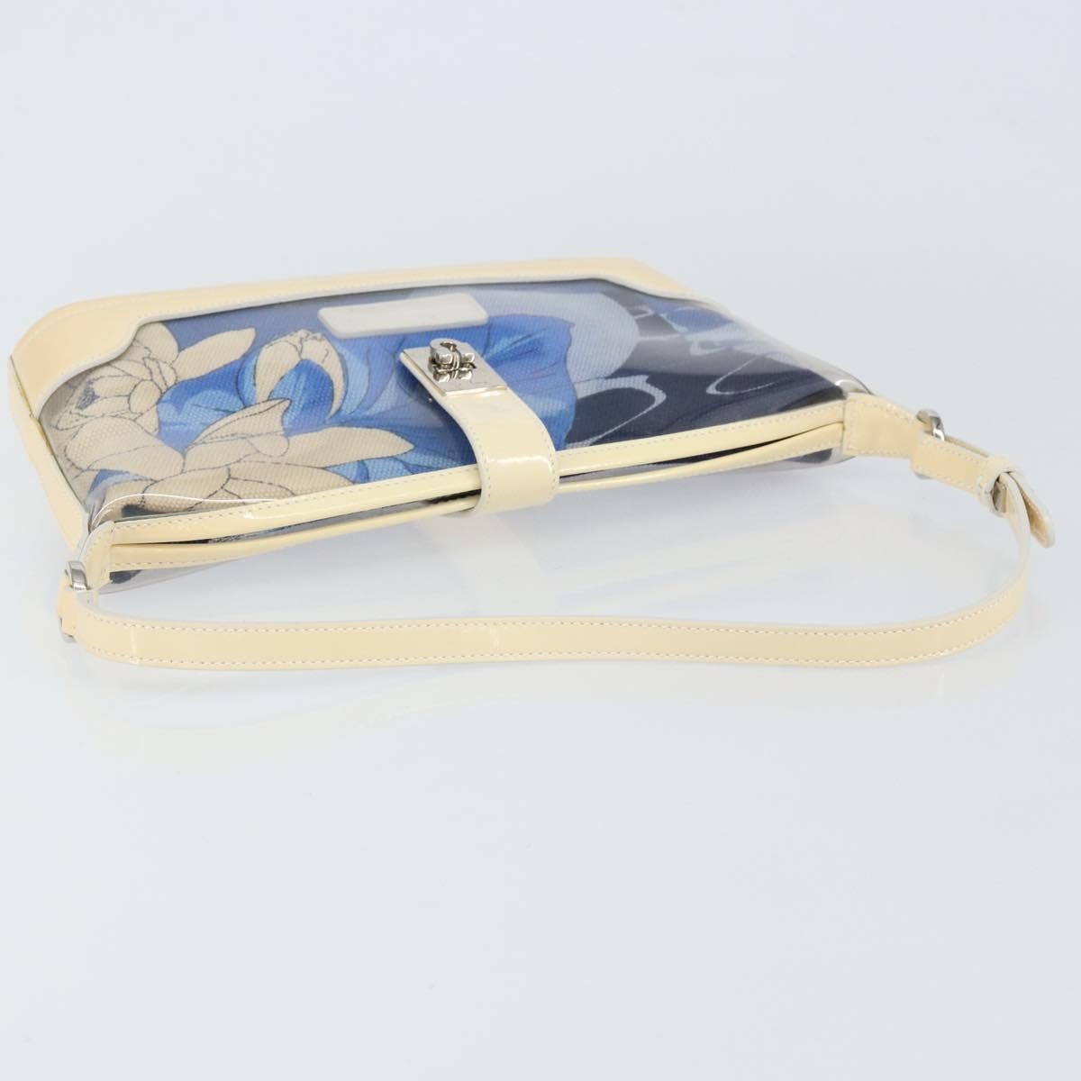 Salvatore Ferragamo Vintage Shoulder Bag Patent leather, BLUE, PATENT_LEATHER, Shoulder bag
