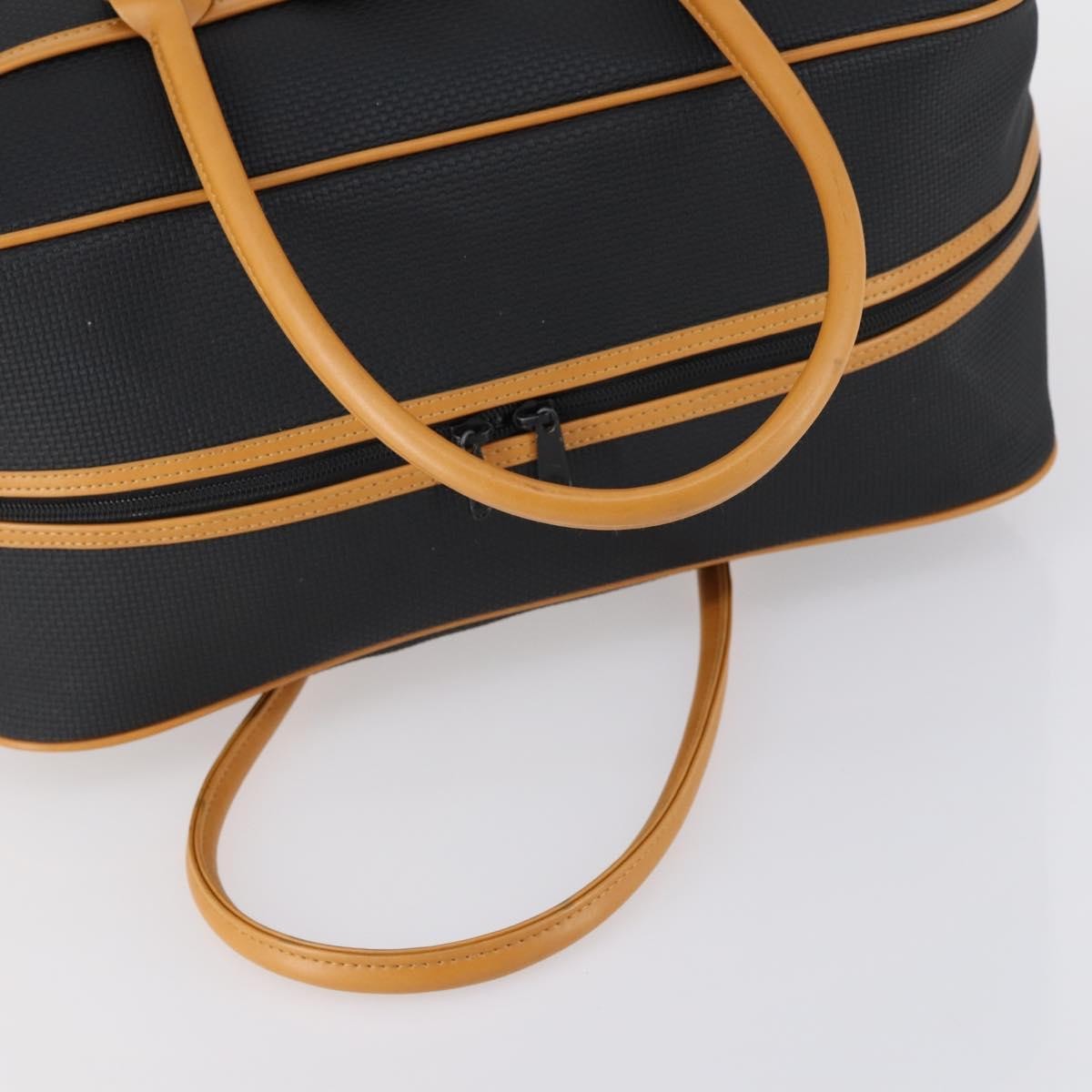 Saint Laurent Vintage Boston PVC Leather, BLACK, PVC, Travel bag