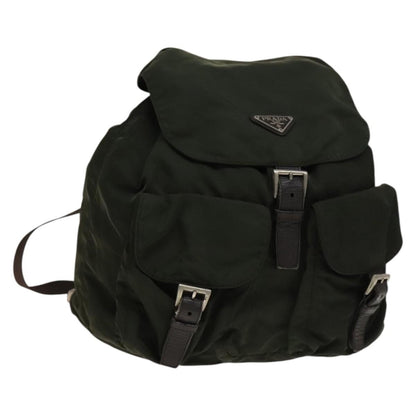 Prada Sac à dos Re-nylon nylon, KHAKI, NYLON, Backpack