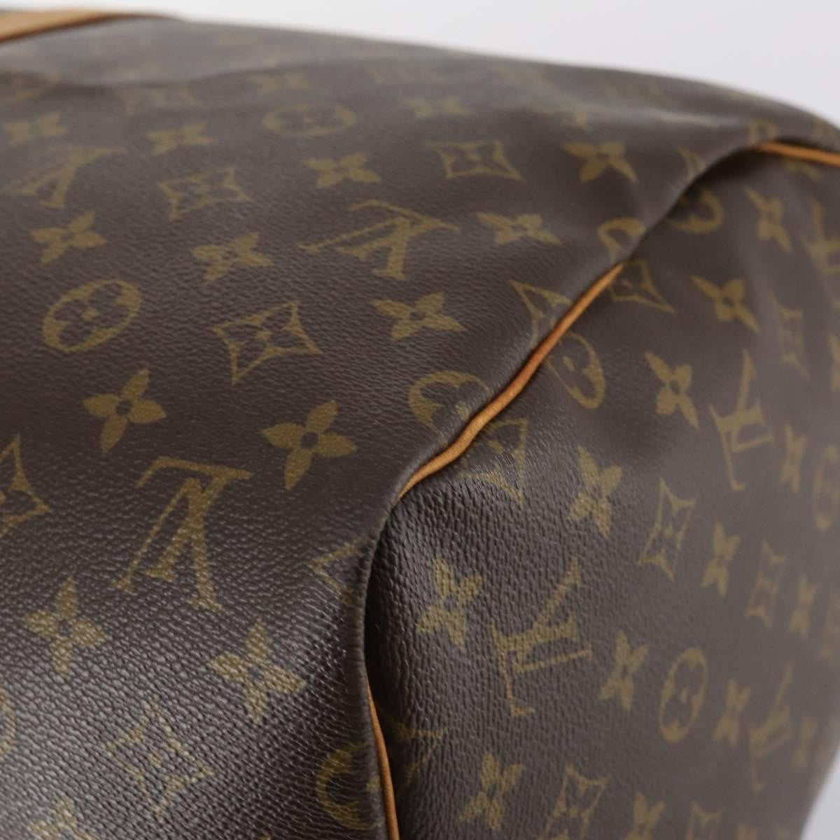 Louis Vuitton Keepall Bandouliere Bag Monogram Canvas, BROWN, CANVAS, Travel bag