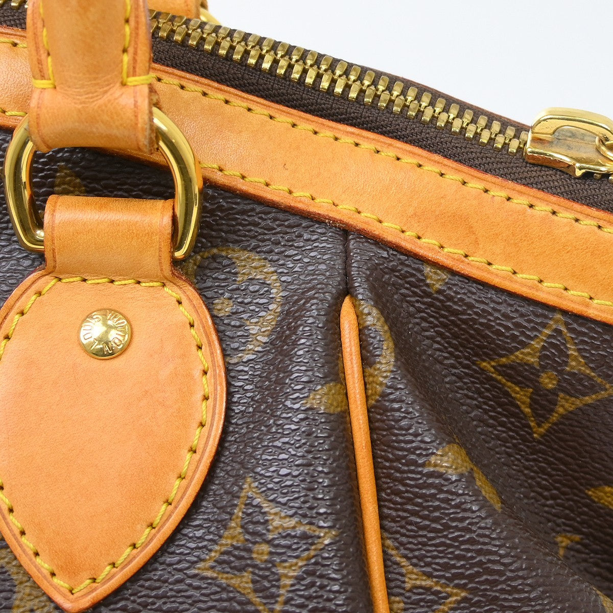 Louis Vuitton Tivoli Handbag Monogram Canvas, Brown, Canvas, Handbag
