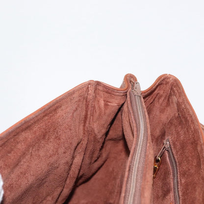 Gucci Vintage Handbag Leather, BROWN, LEATHER, Handbag