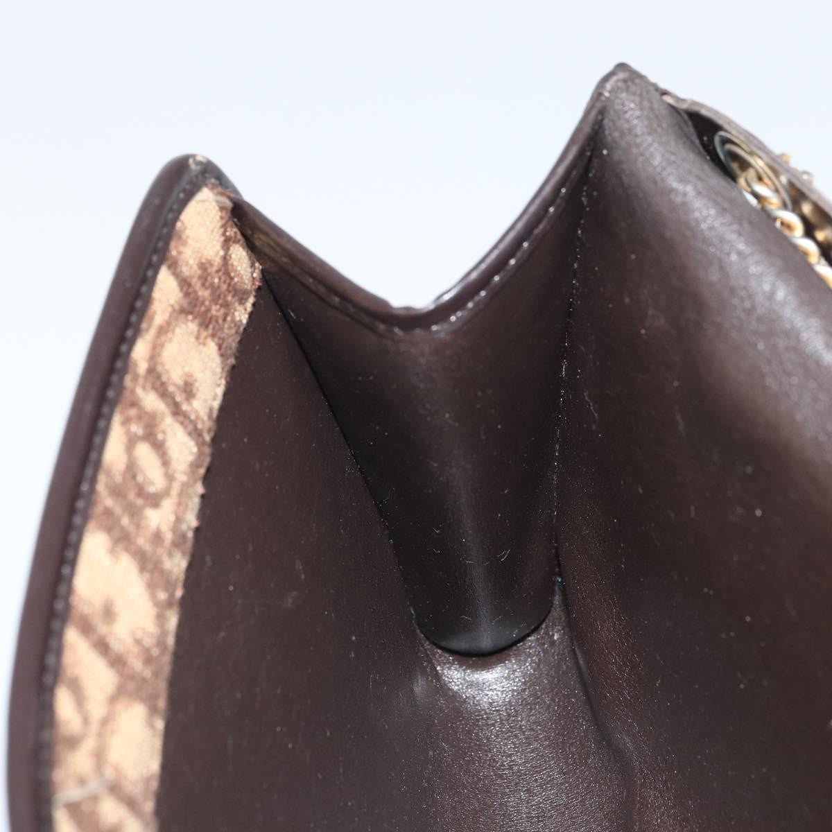 Christian Dior Vintage Trotteur Chain shoulder bag Canvas, BEIGE, CANVAS, Shoulder bag