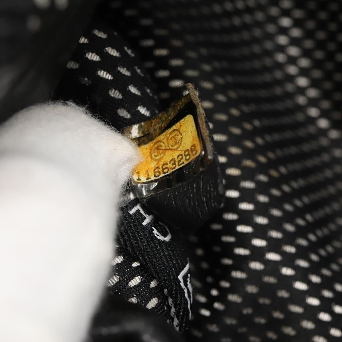 Chanel sports shoulder bag Coco mark, BLACK, CANVAS, Shoulder bag