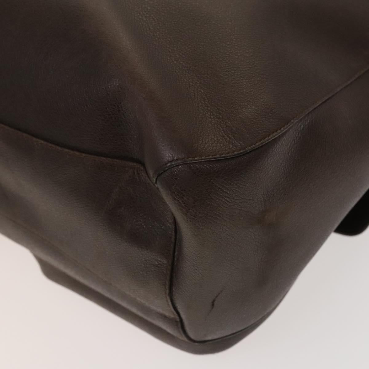 Bvlgari Flap shoulder Bag Leather, Brown, Leather, Shoulder Bag