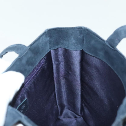 Chanel Vintage Fringe Tote Suede, NAVY, SUEDE, Tote bag