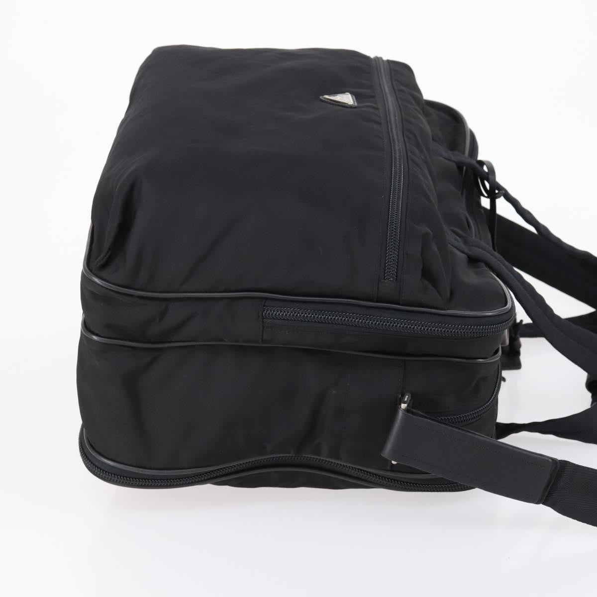 Prada Porta Computer Briefcase Tessuto and Saffiano Leather, BLACK, NYLON, Briefcase