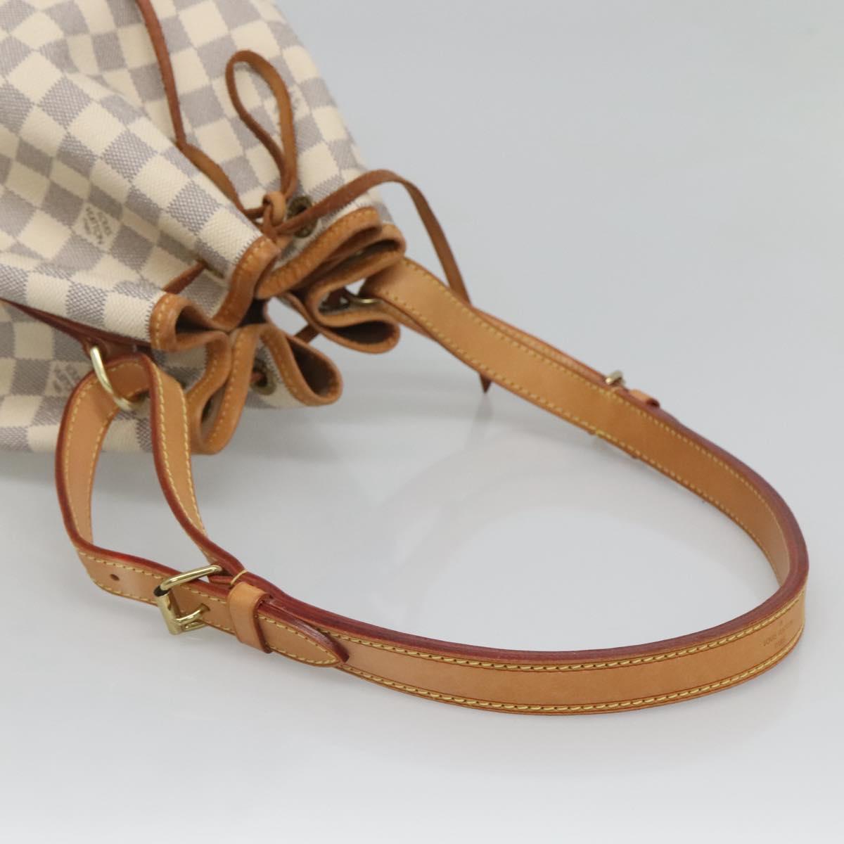 Louis Vuitton Noe Handbag Damier, WHITE, CANVAS, Handbag